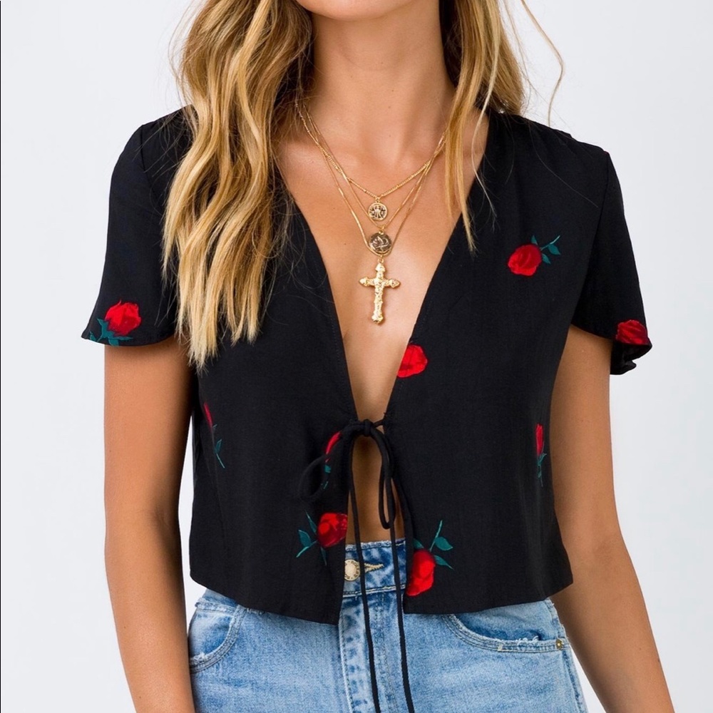 Motel scatter rose vaco blouse